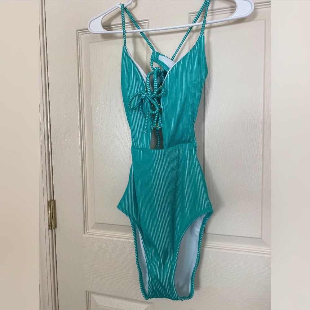 One piece Teal swimsuit